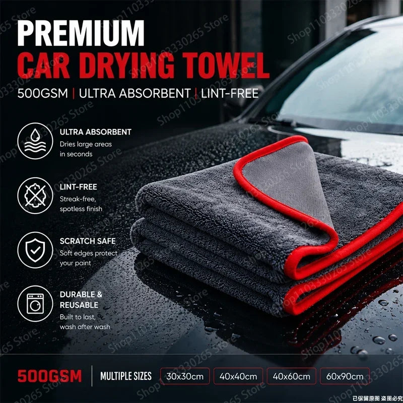 500 GSM Microfibre Car Drying Towel