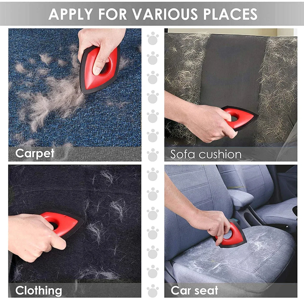 Reusable Pet Hair Remover for Car Seats & Carpets