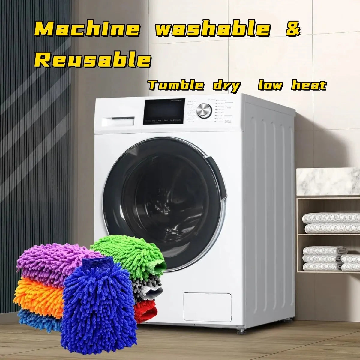 Double-Sided Chenille Microfiber Car Wash Mitt