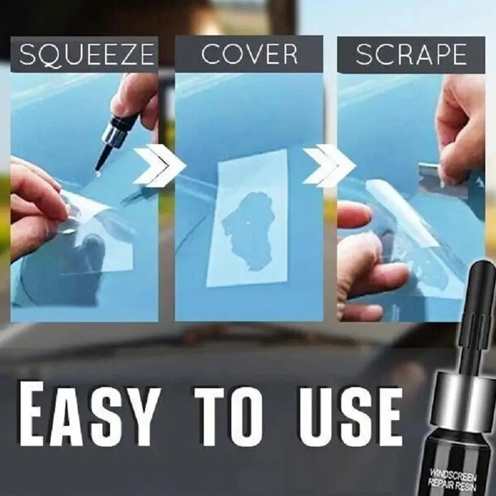 Windshield Chip & Crack Repair Resin Kit