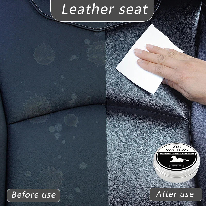 Car Leather Cleaning & Care Cream – 50 g