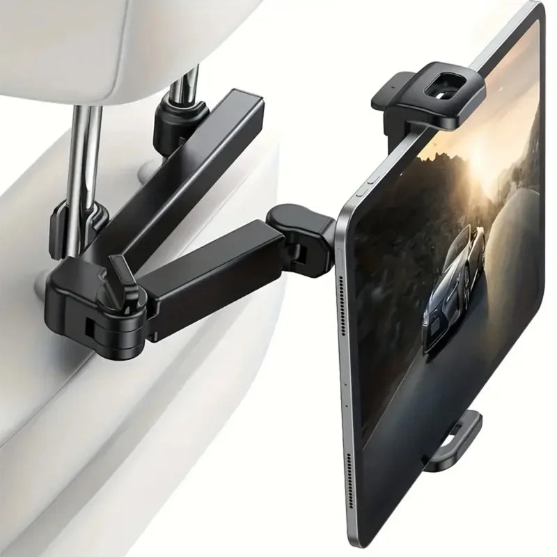 Adjustable Car Headrest Phone & Tablet Holder – Rear Seat