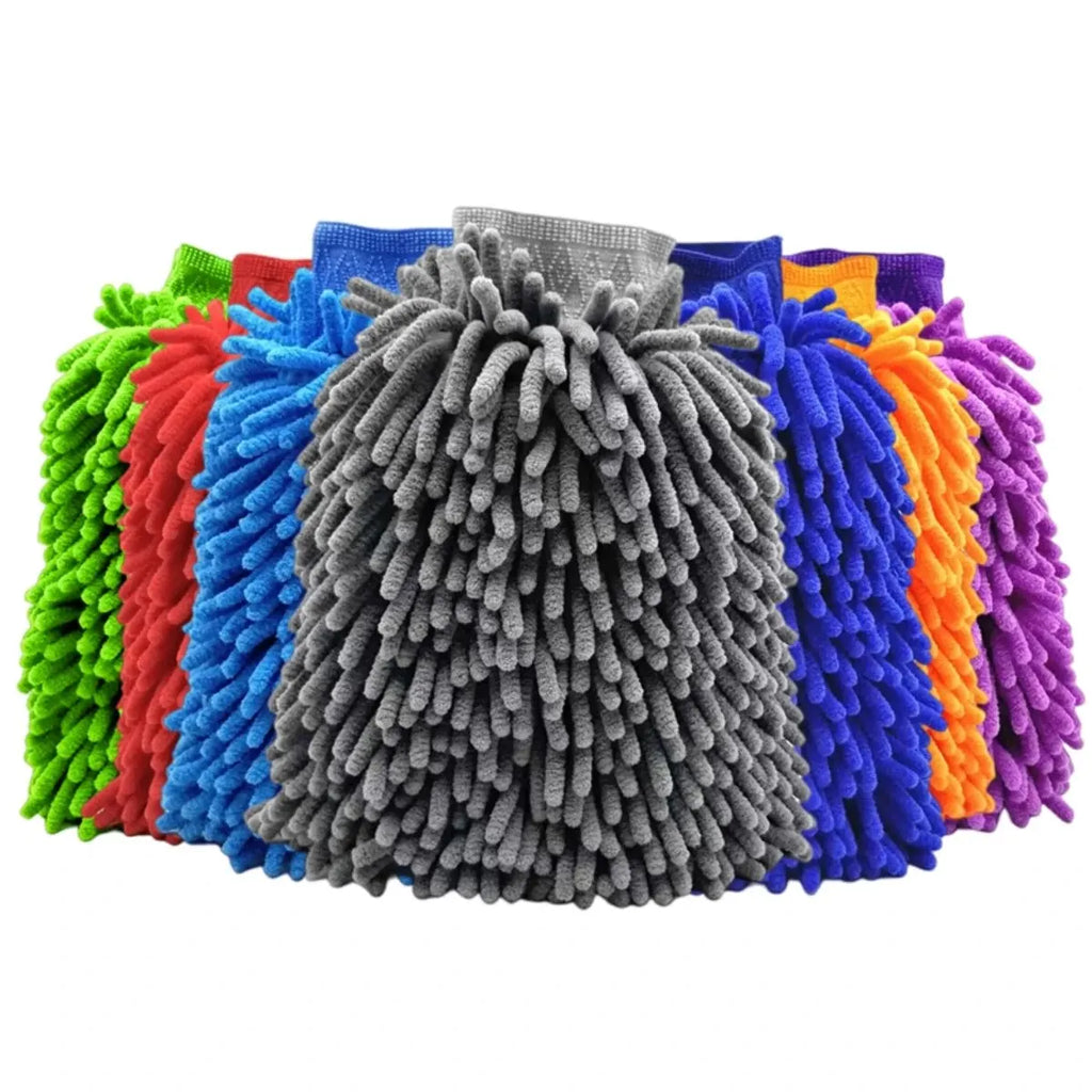 Double-Sided Chenille Microfiber Car Wash Mitt