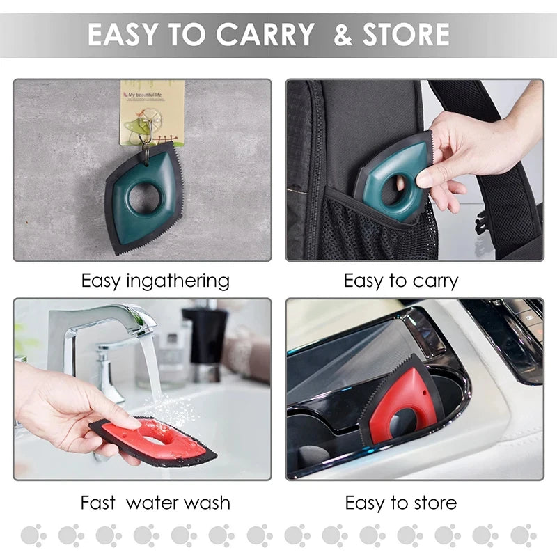 Reusable Pet Hair Remover for Car Seats & Carpets
