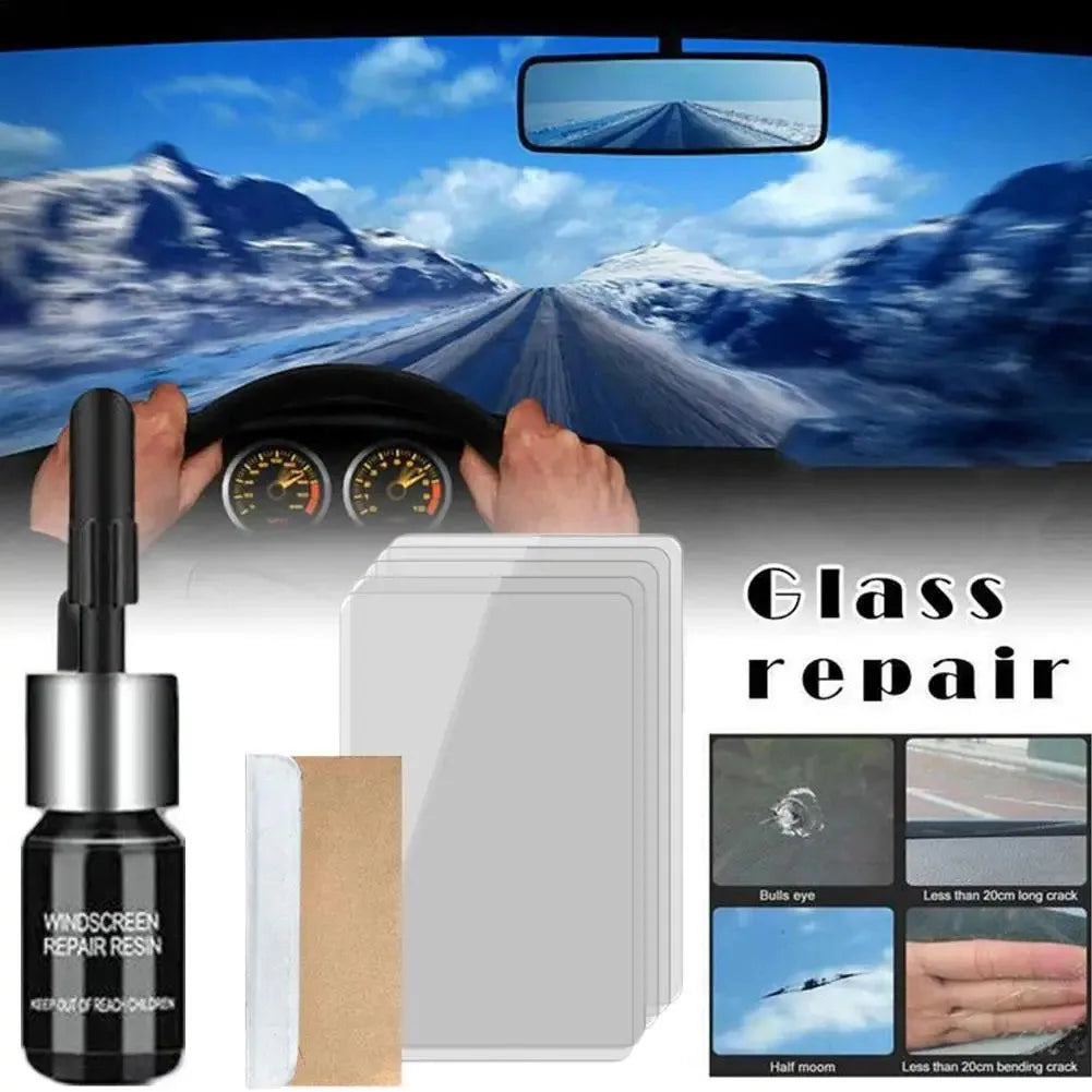 Windshield Chip & Crack Repair Resin Kit